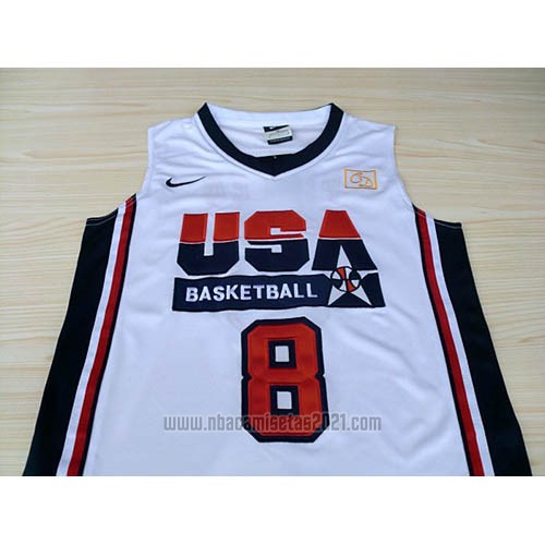 Camiseta USA 1992 Scottie Pippen #8 Blanco